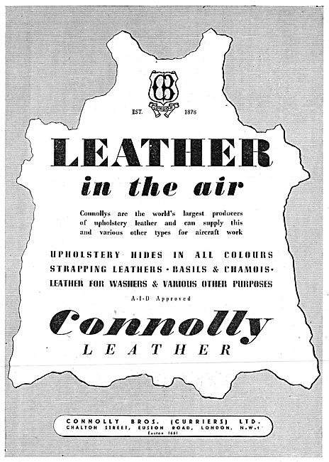 Connolly Leather 1942 Advert                                     