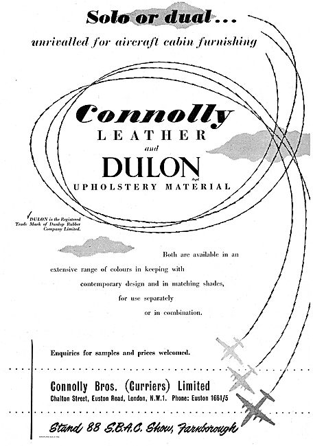 Connolly Bros Dulon Upholstery Material For Aircraft             