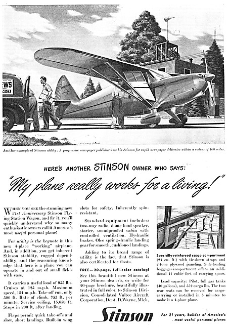 Stinson Flying Station Wagon                                     