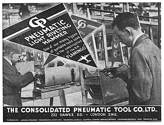 Consolidated Pneumatic Riveting Tools 1939                       