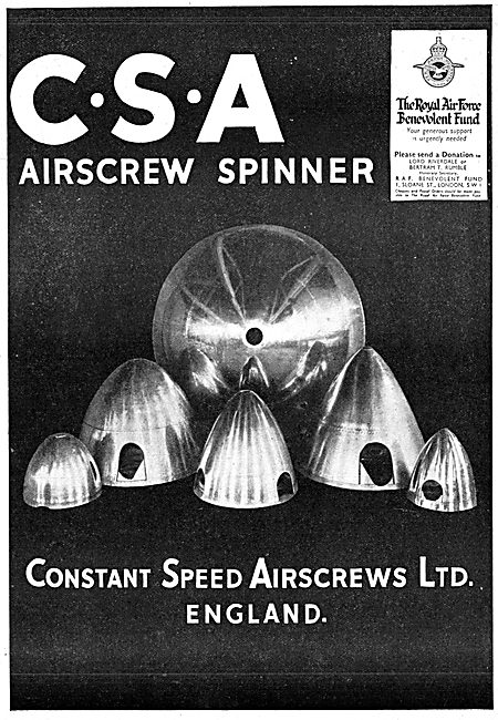 Constant Speed Airscrews: Propeller Spinners                     