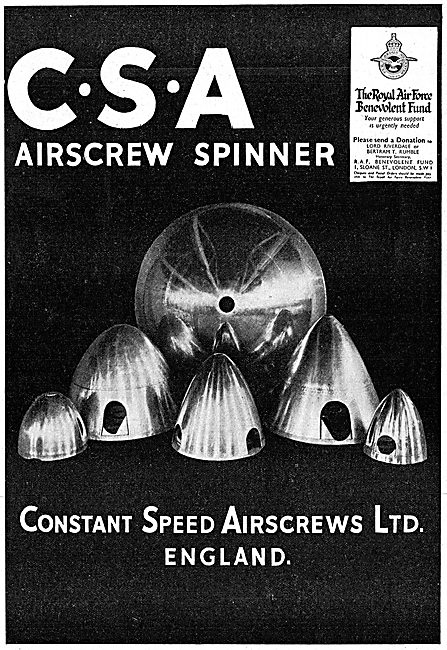 Constant Speed Airscrews: CSA Propeller Spinners                 