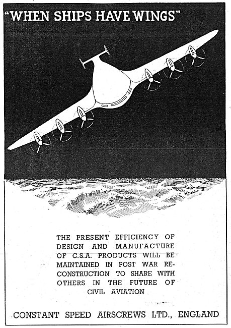 Constant Speed Airscrews: Propeller Spinners                     