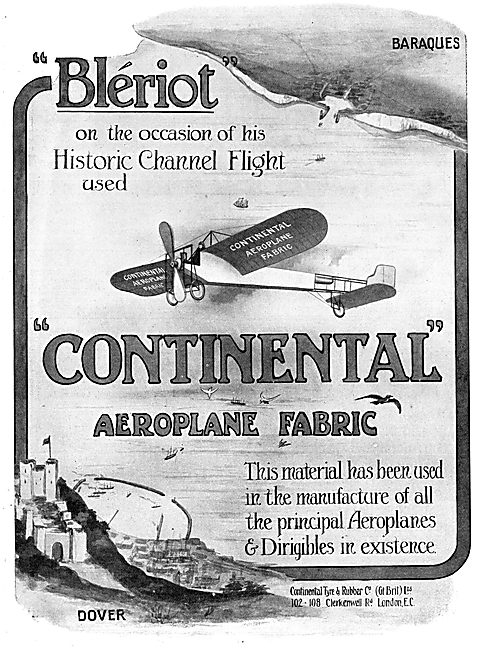 The Continental Tyre & Rubber Co. Aeroplane Fabrics              