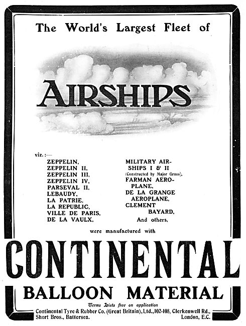 The Continental Tyre & Rubber Co. Airships                       
