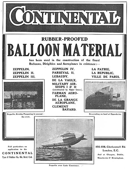 Continental Rubber Proofed Balloon & Dirigible Material          