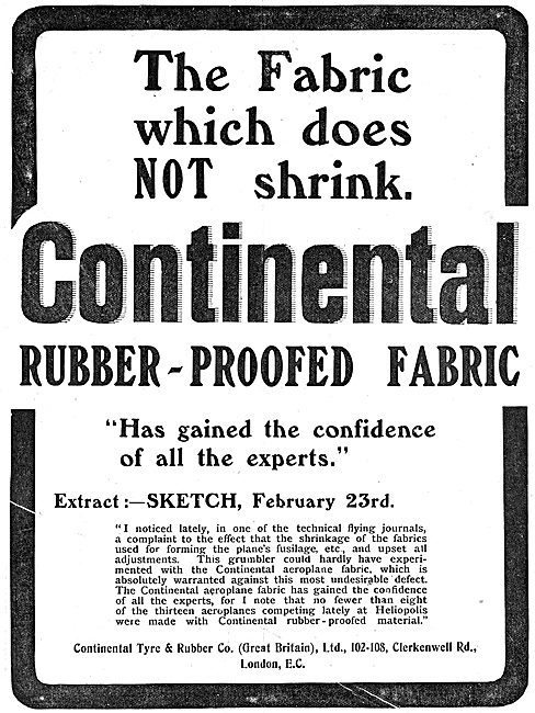 Continental Fabric Does Not Shrink                               