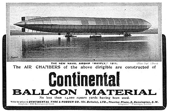 Continental Balloon & Dirigible Material - Naval Airship Mayfly  