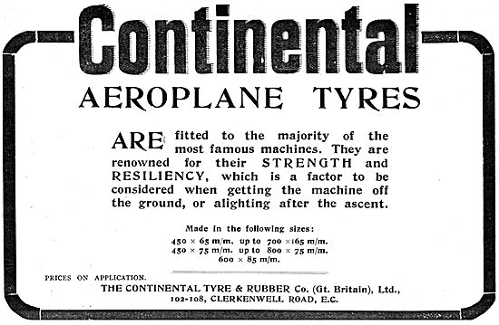 Continental Aeroplane Tyres                                      