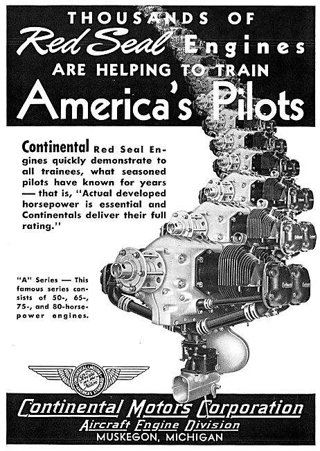 Continental Motors A Series Engines 1942                         