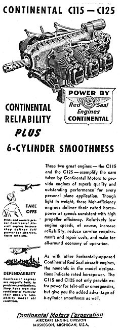 Continental C115 - C125 Aero Engine                              
