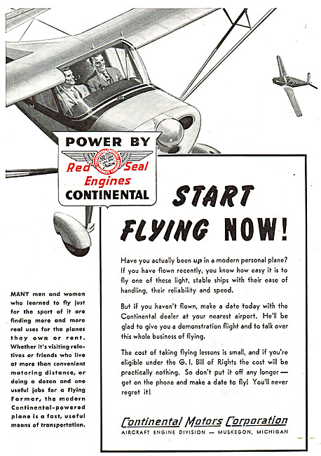 Continental Red Seal Aero Engines                                
