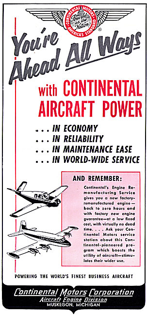 Continental Aircraft Engines                                     
