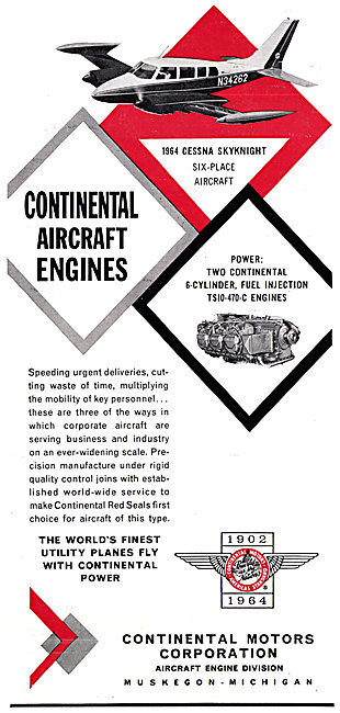 Continental Motors Aircraft Engines                              