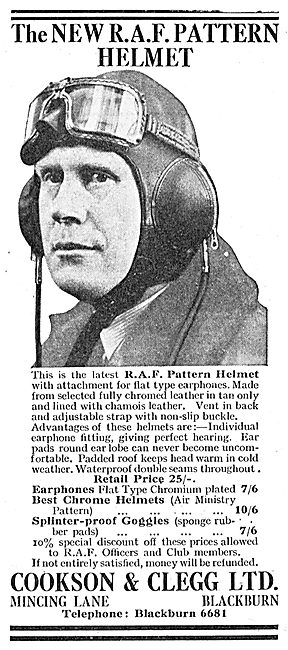 Cookson & Clegg RAF Pattern Helmets                              