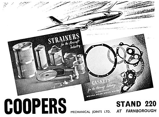 Coopers Mechanical Joints. Gaskets, Strainers & Jointings        