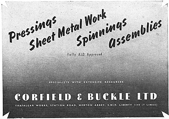 Corfield And Buckle Sheet Metal Work And Spinnings               