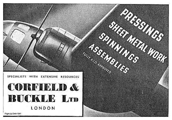 Corfield And Buckle Pressings And Spinnings For Aircraft         