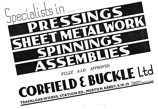 Corfield And Buckle :  Aircraft Sheet Metal & Engineering Work   