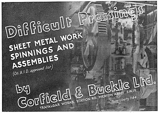 Corfield And Buckle :  Aircraft Sheet Metal & Engineering Work   