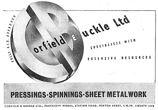 Corfield & Buckle :  Aircraft Sheet Metal & Engineering Work     