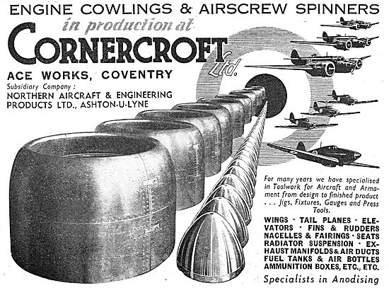 Cornercroft Aircraft Components, Toolwork  & Assemblies          