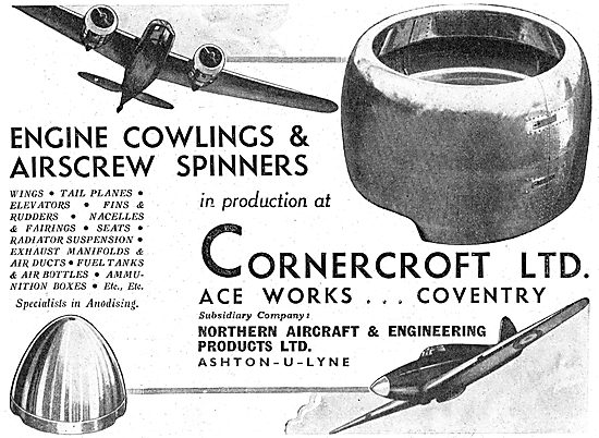 Cornercroft Aircraft Components, Toolwork  & Assemblies          