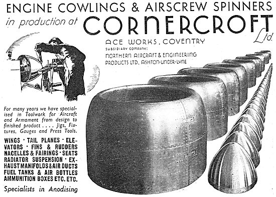 Cornercroft Aircraft Components, Toolwork  & Assemblies          