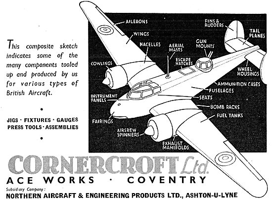 Cornercroft Aircraft Components, Toolwork  & Assemblies          