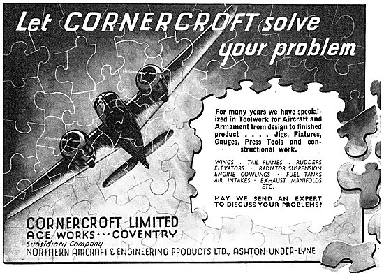 Cornercroft Aircraft Components, Toolwork  & Assemblies          