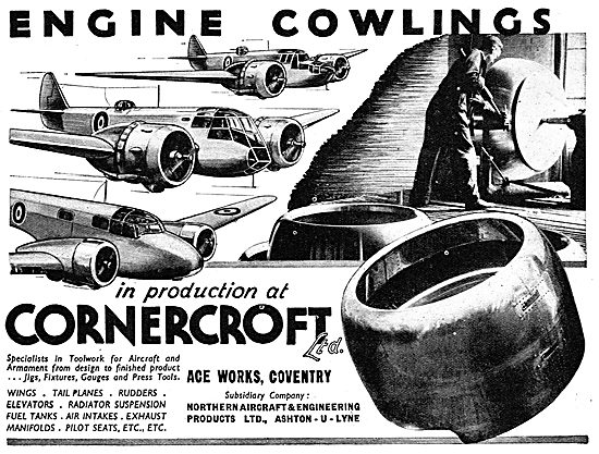 Cornercroft Aircraft Components, Toolwork  & Assemblies          