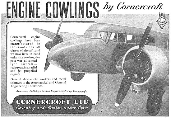 Cornercroft Aircraft Sheet Metal Work - Engine Cowlings          