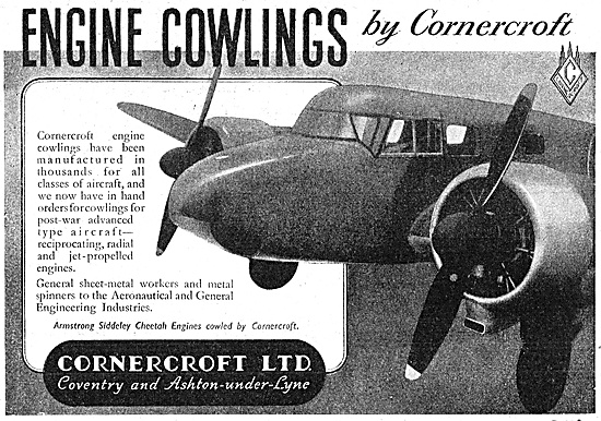 Cornercroft Aircraft Sheet Metal Work - Engine Cowlings          