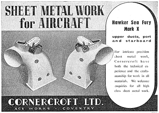 Cornercroft Sheet Metal Work For Aircraft                        