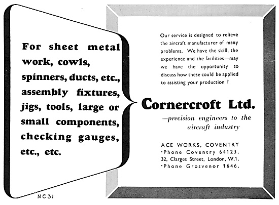 Cornercroft Sheet Metal Work, Jigs, Tools & Assembly Work        