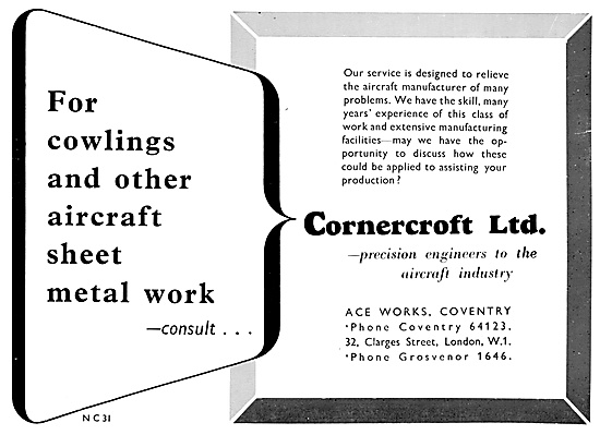 Cornercroft Sheet Metal Work, Jigs, Tools & Assembly Work        