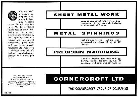 Cornercroft Aircraft Fabrications & Assemblies - Stainless Steel 