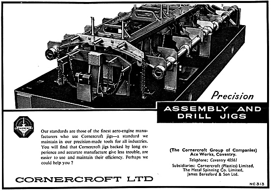 Cornercroft Precision Engineering, Assemblies & Jigs 1959        