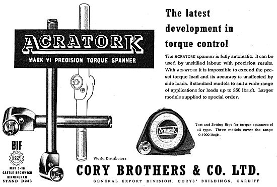 Cory Brothers Acratork Torque Wrenches & Spanners                