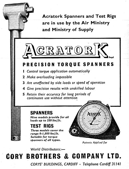 Cory Brothers Acratork Torque Wrenches                           