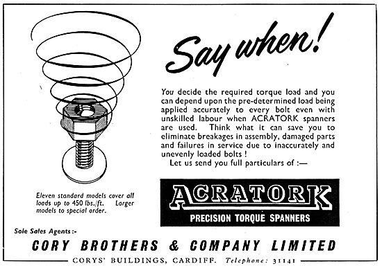 Cory Brothers Acratork Precision Torque Spanners                 