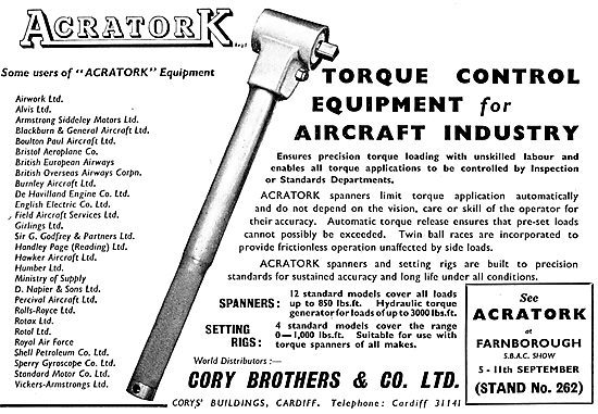Cory Brothers Acratork Precision Torque Spanners                 
