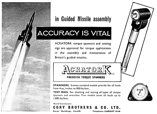 Cory Brothers Acratork Torque Spanners                           