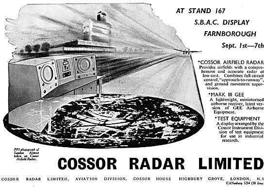 Cossor Airfield Radar - PPI London Airport                       