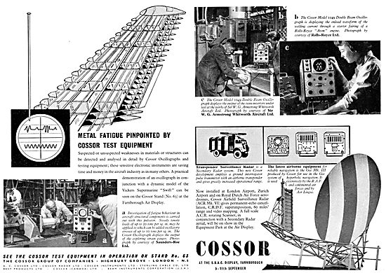 Cossor Metal Fatigue Test Equipment                              