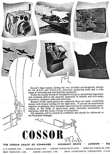 Cossor Radar Systems 1955                                        