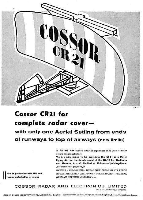 Cossor CR 21 Radar 1958                                          