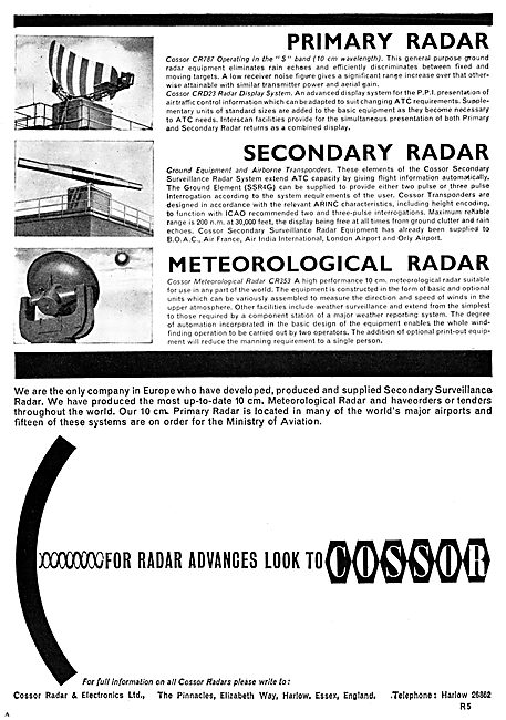 Cossor ATC & Meteorological Radars. CR553 SSR4G  CR787           