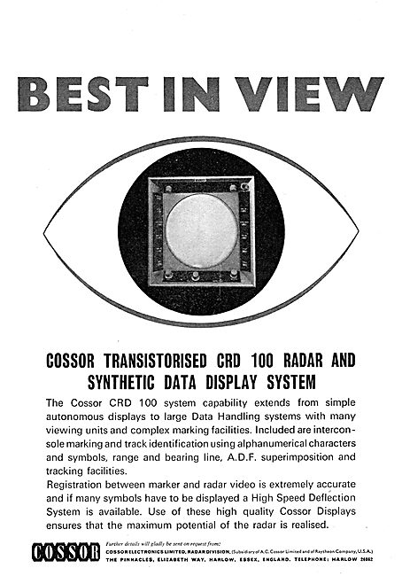 Cossor CRD 100 Radar Data Handling System                        