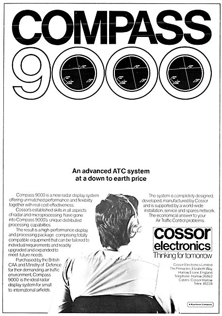 Cossor Compass 9000 ATC Radar Display System                     